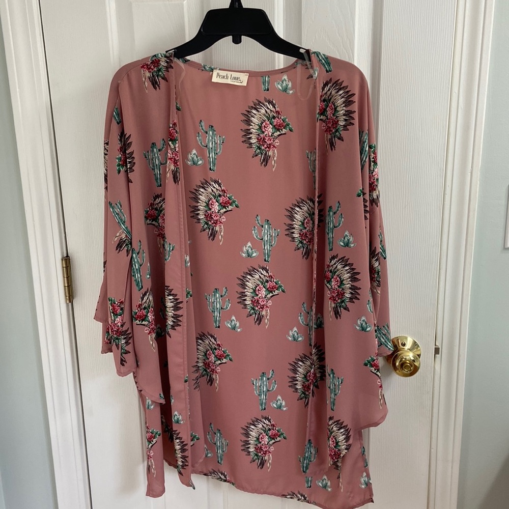 Peach Love Boho Kimono